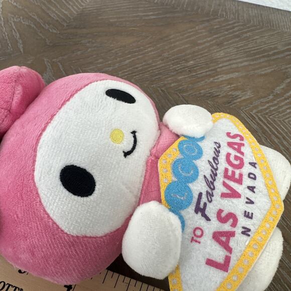 My Melody Plush Sanrio Las Vegas Sign To Fabulous Welcome Nevada Rare 6" - Picture 7 of 7